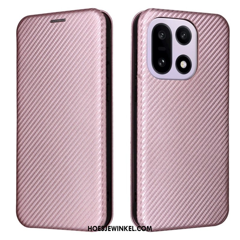 Folio-hoesje Oneplus 15 Koolstofvezel Bescherming Hoesje