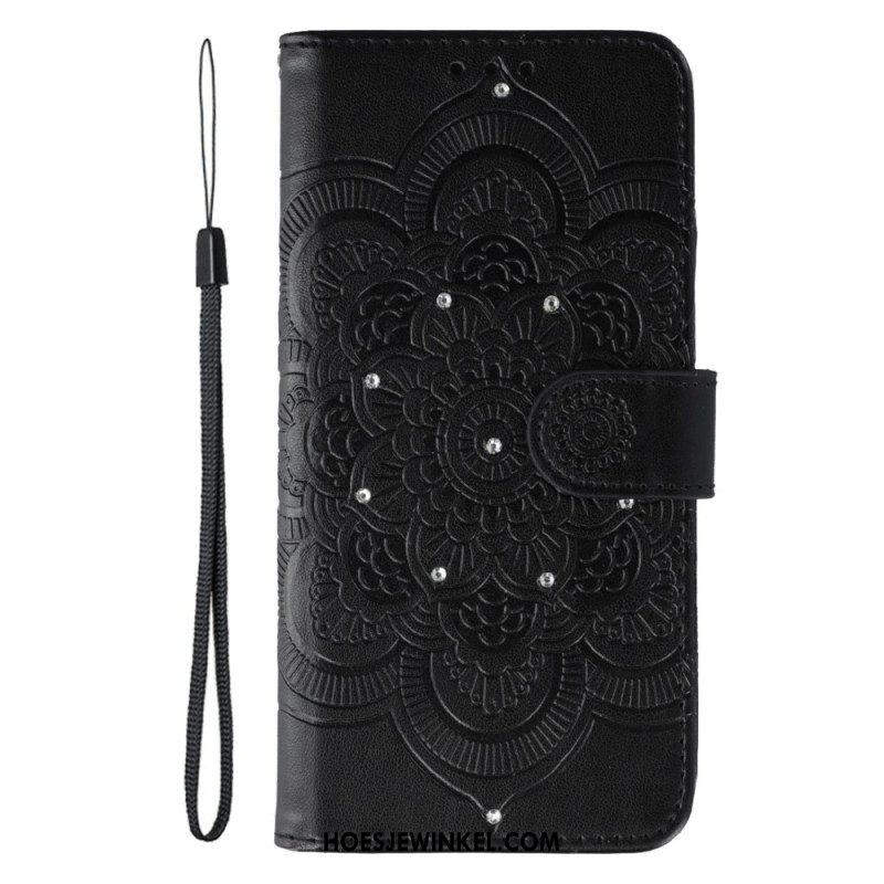 Folio-hoesje Oneplus 15 Telefoonhoesje Mandala Met Strasssteentjes