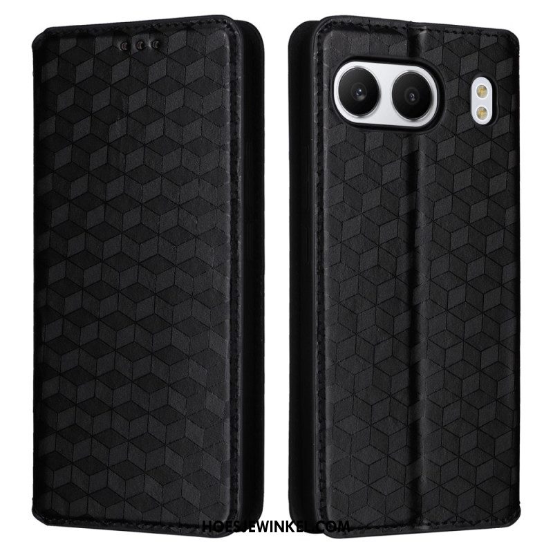 Folio-hoesje Oneplus Nord 4 Telefoonhoesje Diamantpatroon