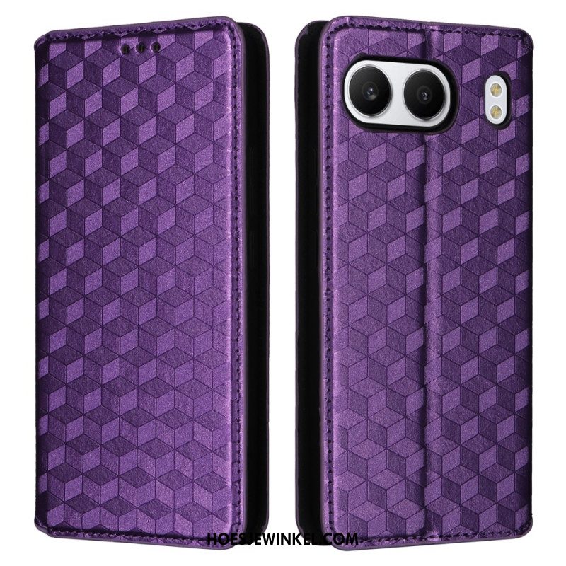 Folio-hoesje Oneplus Nord 4 Telefoonhoesje Diamantpatroon