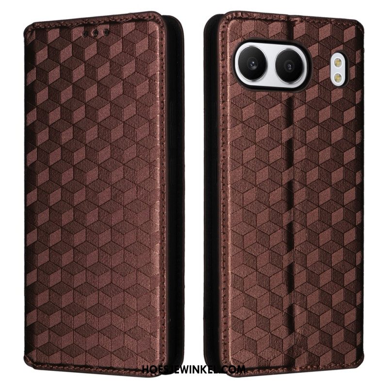 Folio-hoesje Oneplus Nord 4 Telefoonhoesje Diamantpatroon