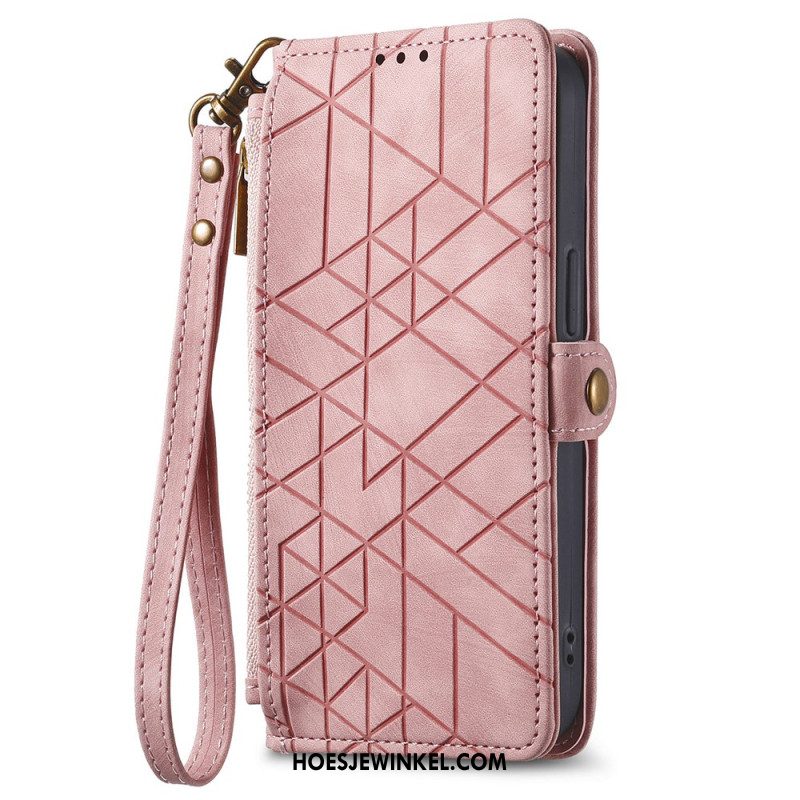 Folio-hoesje Oneplus Nord 4 Telefoonhoesje Portemonnee Met Geometrisch Patroon