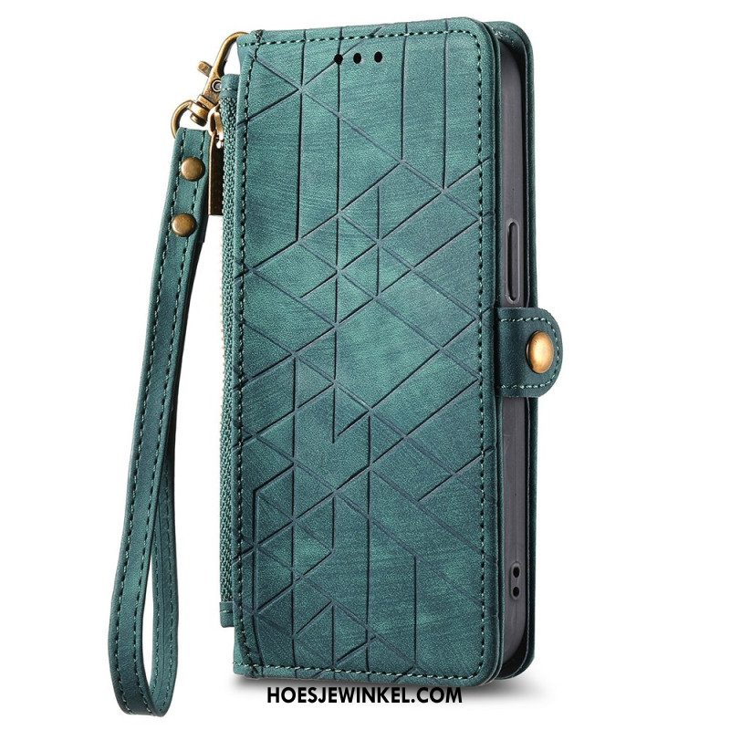 Folio-hoesje Oneplus Nord 4 Telefoonhoesje Portemonnee Met Geometrisch Patroon