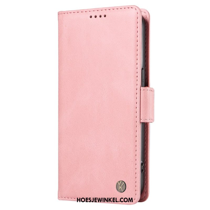 Folio-hoesje Oneplus Nord 4 Telefoonhoesje Yikatu Suède-effect