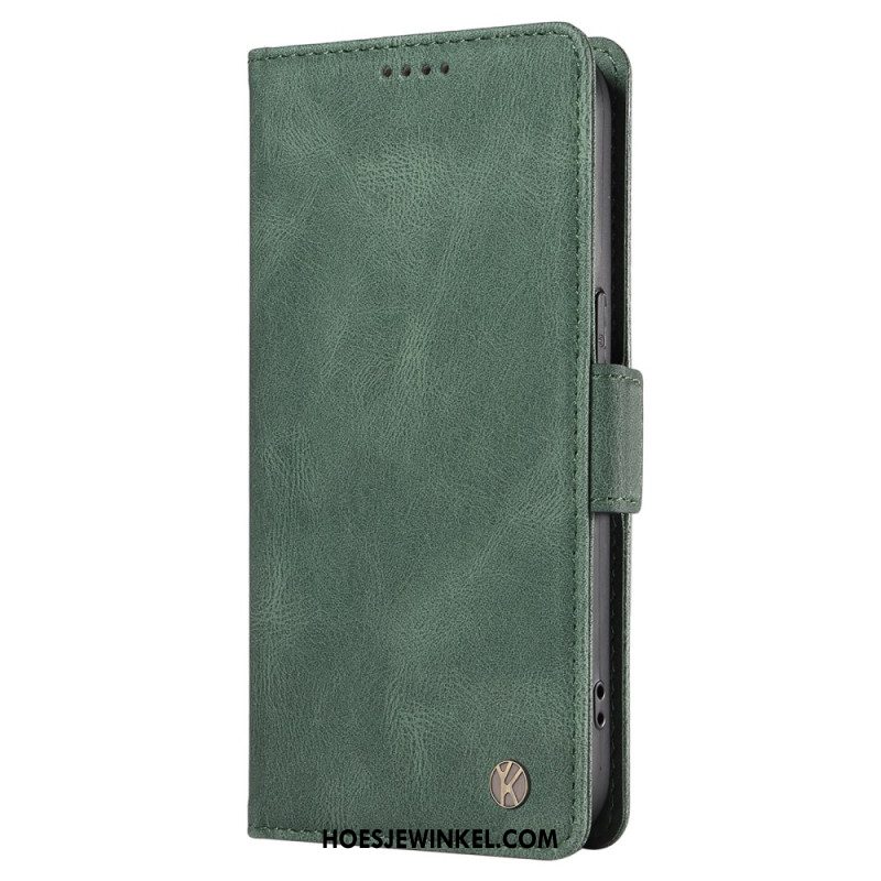 Folio-hoesje Oneplus Nord 4 Telefoonhoesje Yikatu Suède-effect