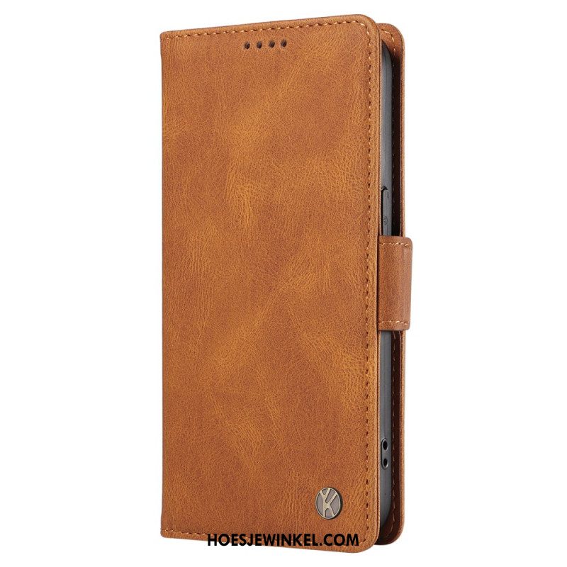 Folio-hoesje Oneplus Nord 4 Telefoonhoesje Yikatu Suède-effect