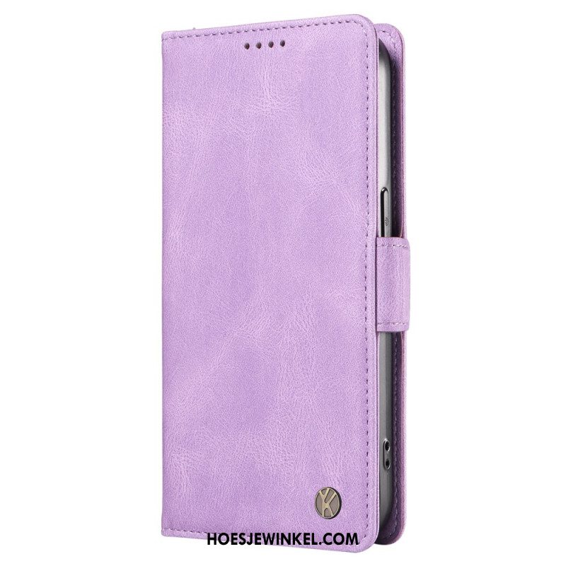 Folio-hoesje Oneplus Nord 4 Telefoonhoesje Yikatu Suède-effect