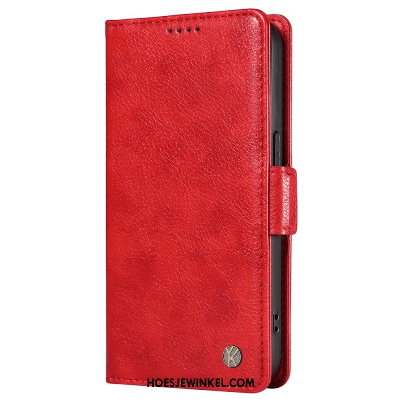 Folio-hoesje Oneplus Nord 4 Yikatu Lychee-imitatieleer