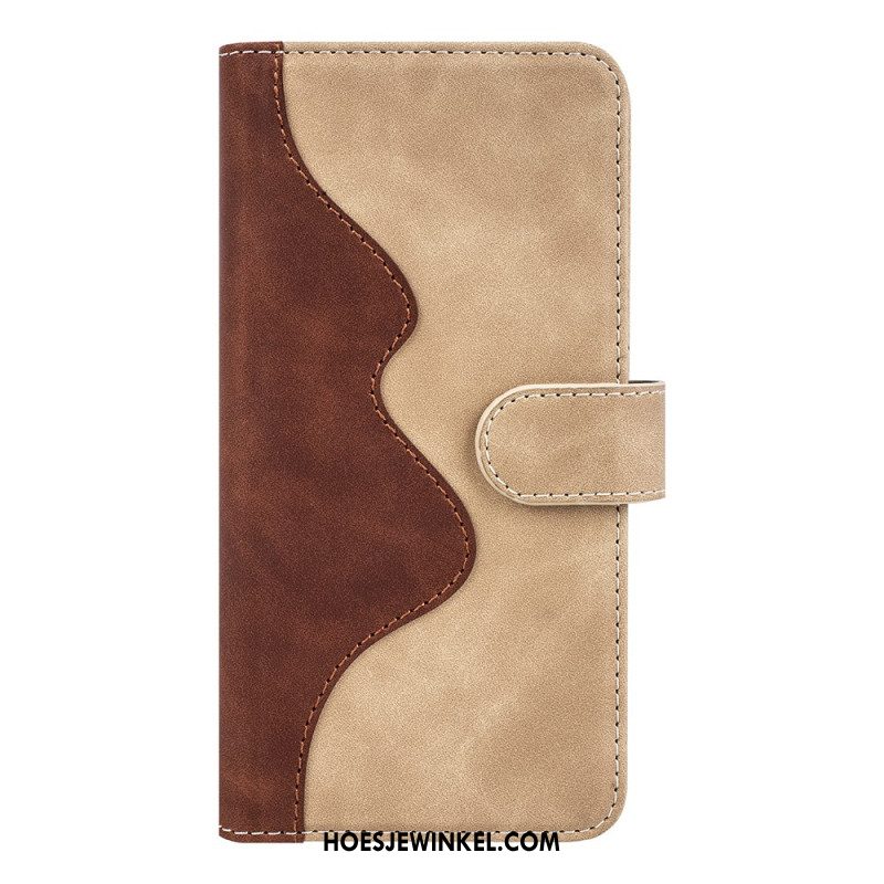 Folio-hoesje Oneplus Nord 5 Telefoonhoesje Tweekleurig Golvend