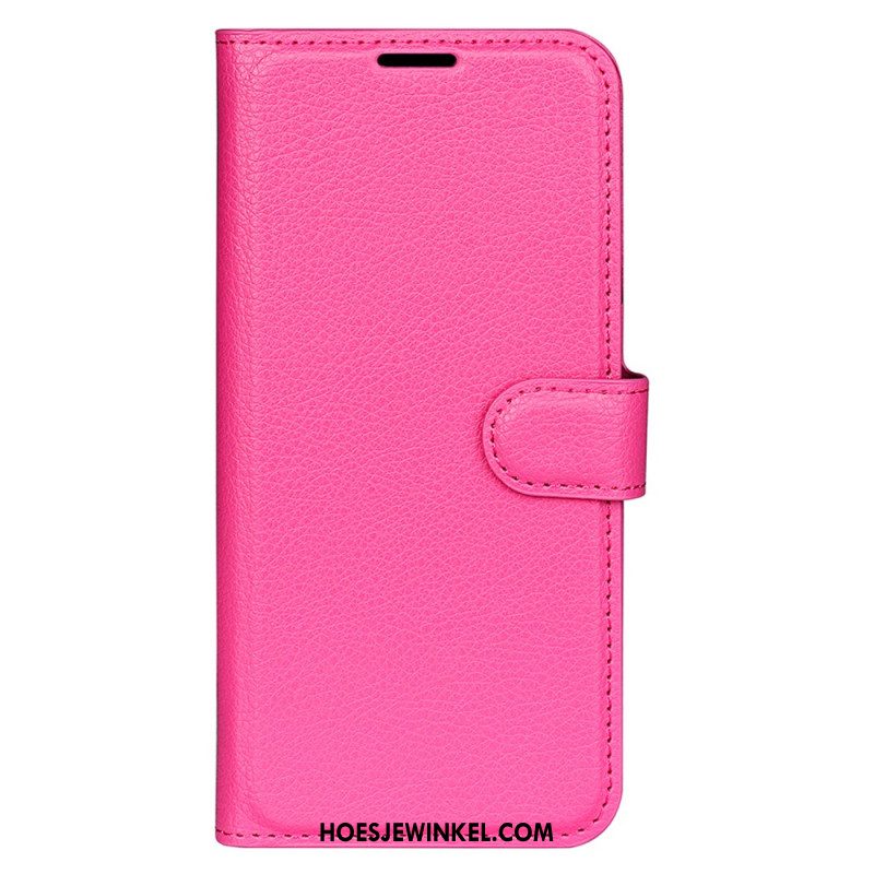 Folio-hoesje Oppo Find X8 Pro Telefoonhoesje Klassiek Lychee Kunstleer