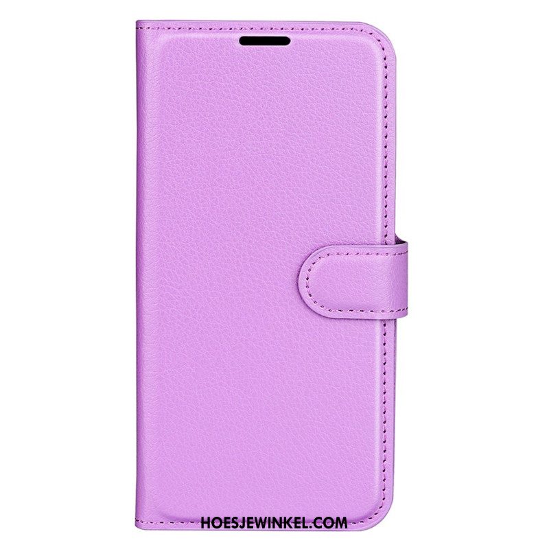 Folio-hoesje Oppo Find X8 Pro Telefoonhoesje Klassiek Lychee Kunstleer