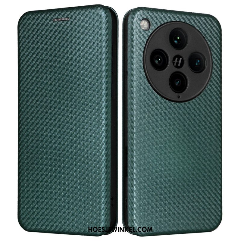 Folio-hoesje Oppo Find X8 Pro Telefoonhoesje Koolstofvezel