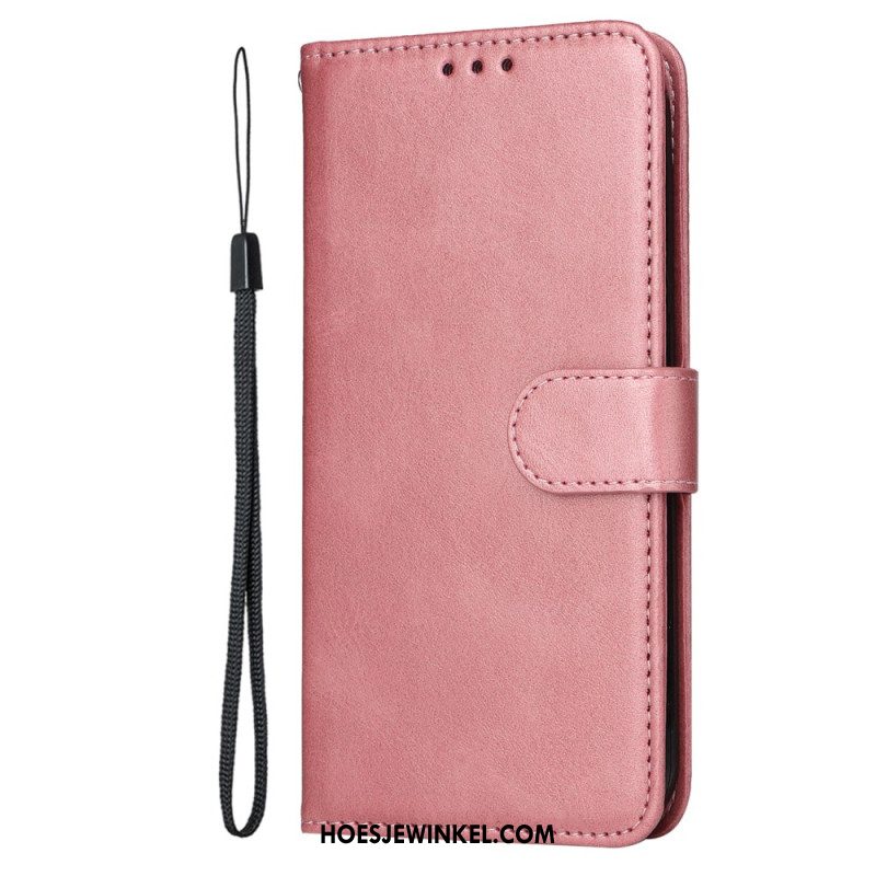 Folio-hoesje Oppo Find X8 Telefoonhoesje Imitatieleer Bandje