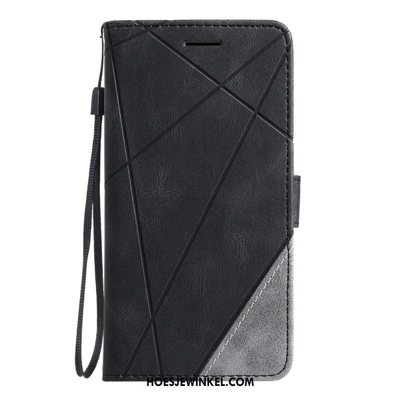 Folio-hoesje Oppo Find X8 Telefoonhoesje Tweekleurig Gestreept Patroon