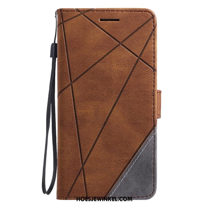 Folio-hoesje Oppo Find X8 Telefoonhoesje Tweekleurig Gestreept Patroon