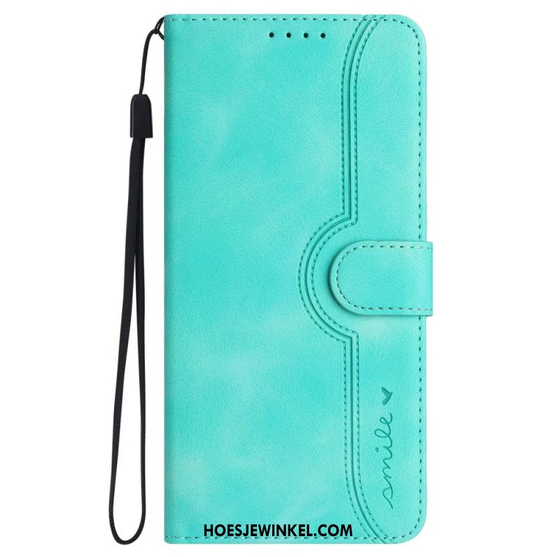 Folio-hoesje Oppo Reno 12 Pro 5g Telefoonhoesje Glimlach