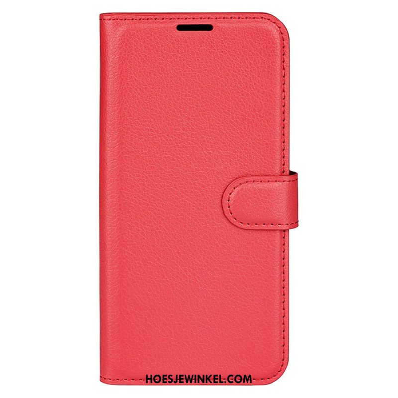 Folio-hoesje Oppo Reno 13 5g Telefoonhoesje Klassiek Lychee Kunstleer