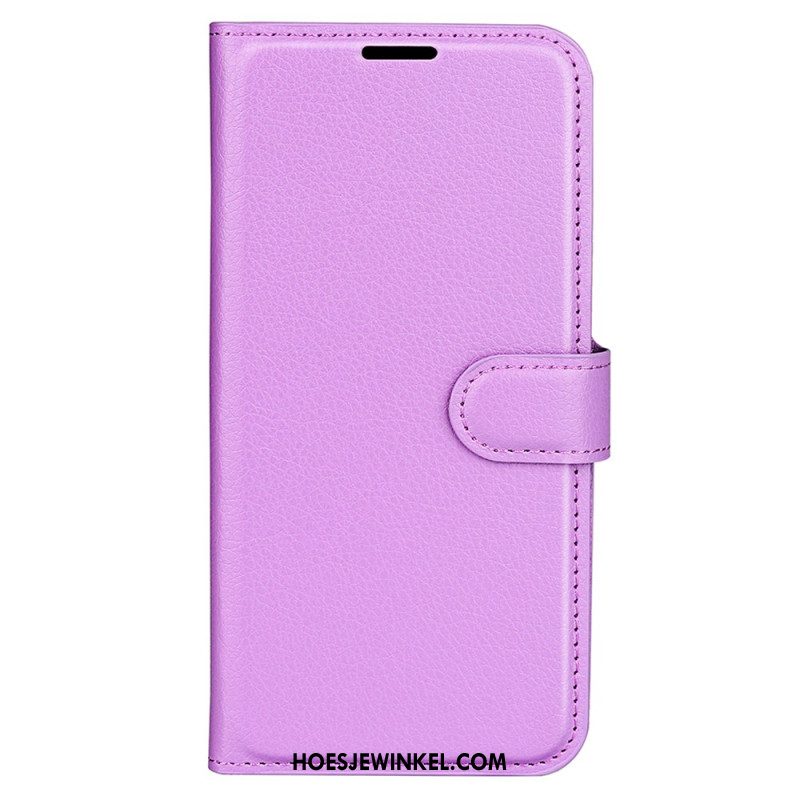 Folio-hoesje Oppo Reno 13 5g Telefoonhoesje Klassiek Lychee Kunstleer
