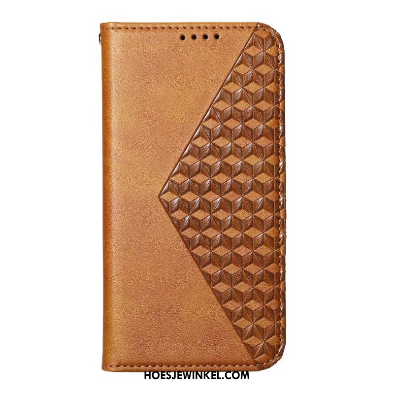 Folio-hoesje Oppo Reno 13 Pro 5g Telefoonhoesje Diamantpatroon Met Band