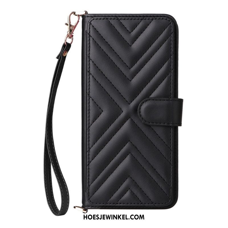 Folio-hoesje Oppo Reno 13 Pro 5g Telefoonhoesje Schouderband Met Retro Design