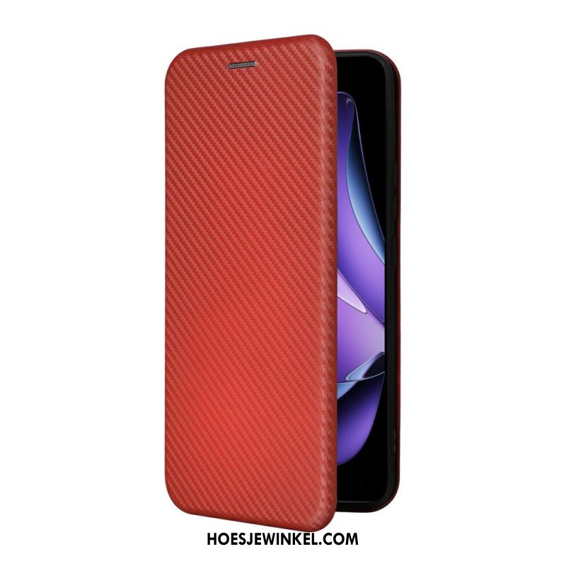 Folio-hoesje Oppo Reno 13f 4g / 5g / 13 Fs 5g Koolstofvezel
