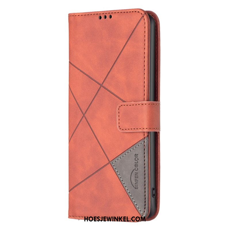 Folio-hoesje Oppo Reno 13f 4g / 5g / 13 Fs 5g Telefoonhoesje Geometrisch Patroon Binfen Color