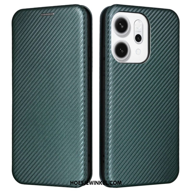 Folio-hoesje Oppo Reno 14 5g Koolstofvezel