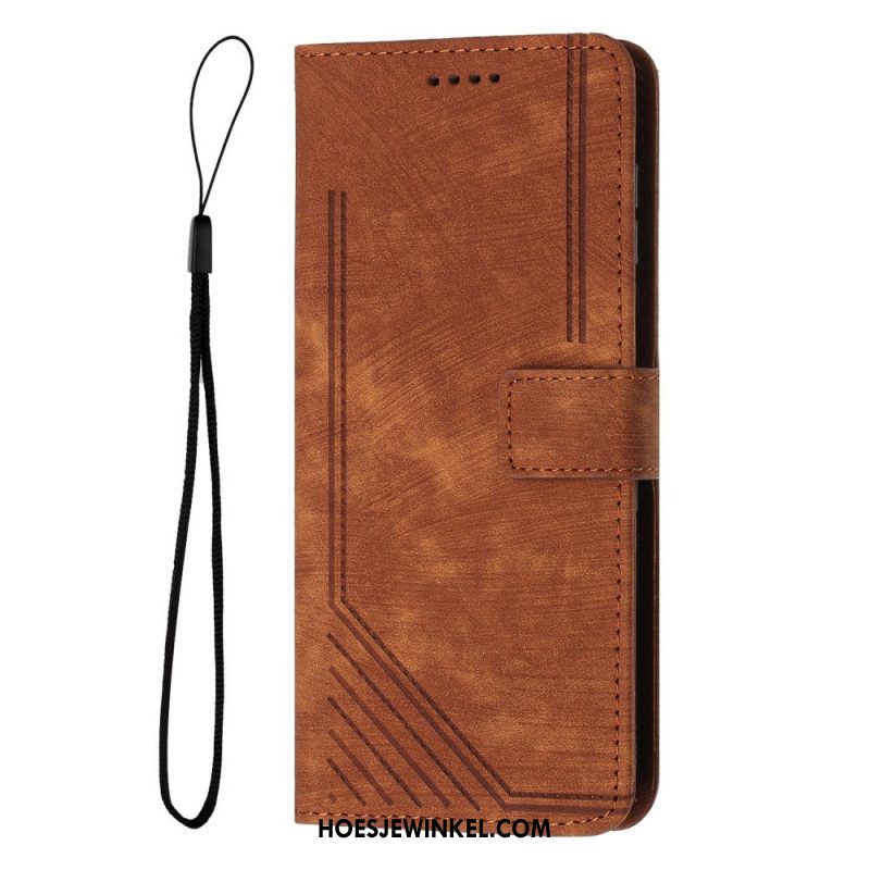 Folio-hoesje Oppo Reno 14 Pro 5g Telefoonhoesje Lijnontwerp