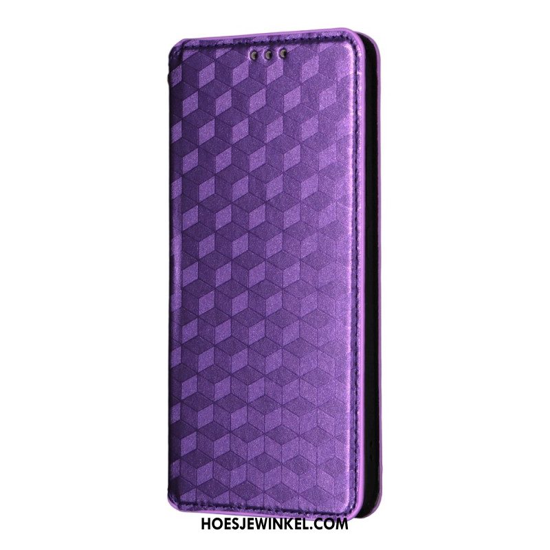 Folio-hoesje Oppo Reno 14f 5g Telefoonhoesje Diamantpatroon