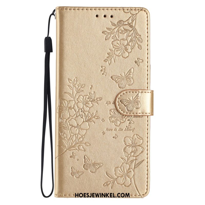 Folio-hoesje Samsung Galaxy A17 4g / 5g Bloemen