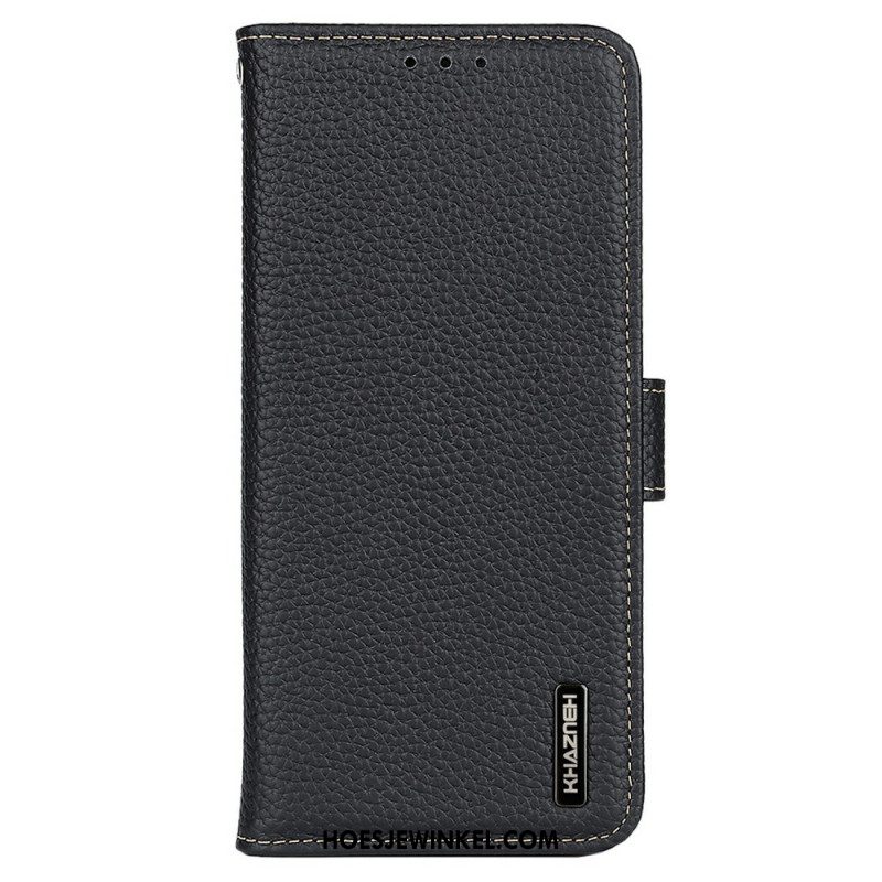 Folio-hoesje Samsung Galaxy A17 4g / 5g Echt Leren Khazneh