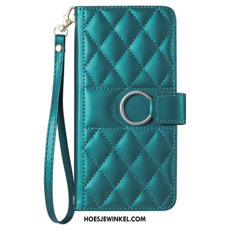 Folio-hoesje Samsung Galaxy A17 4g / 5g Gewatteerd Ontwerp