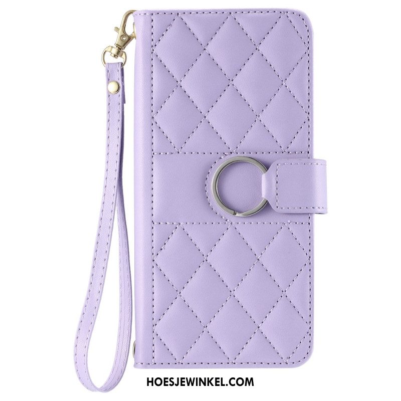 Folio-hoesje Samsung Galaxy A17 4g / 5g Gewatteerd Ontwerp