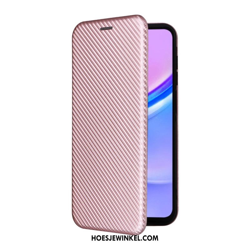 Folio-hoesje Samsung Galaxy A17 4g / 5g Koolstofvezel