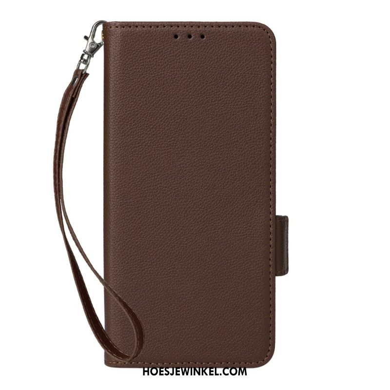 Folio-hoesje Samsung Galaxy A17 4g / 5g Kunstleer Met Bandje