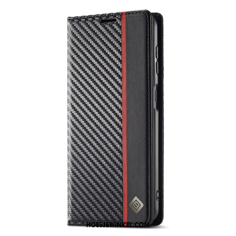 Folio-hoesje Samsung Galaxy A17 4g / 5g Lc.imeeke Koolstofvezel Bescherming Hoesje