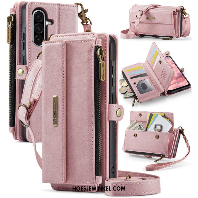 Folio-hoesje Samsung Galaxy A17 4g / 5g Telefoonhoesje Caseme Portemonnee Met Suède-effect