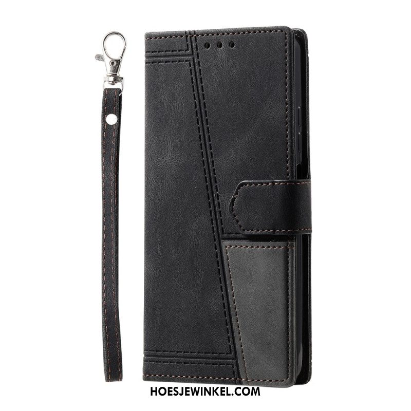 Folio-hoesje Samsung Galaxy A17 4g / 5g Telefoonhoesje Geometrische Lijnen