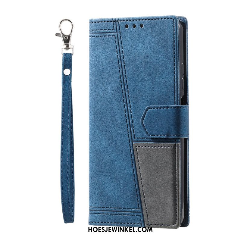 Folio-hoesje Samsung Galaxy A17 4g / 5g Telefoonhoesje Geometrische Lijnen