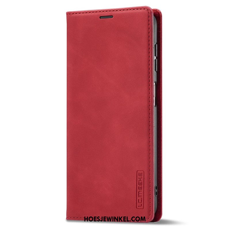 Folio-hoesje Samsung Galaxy A17 4g / 5g Telefoonhoesje Suède-effect