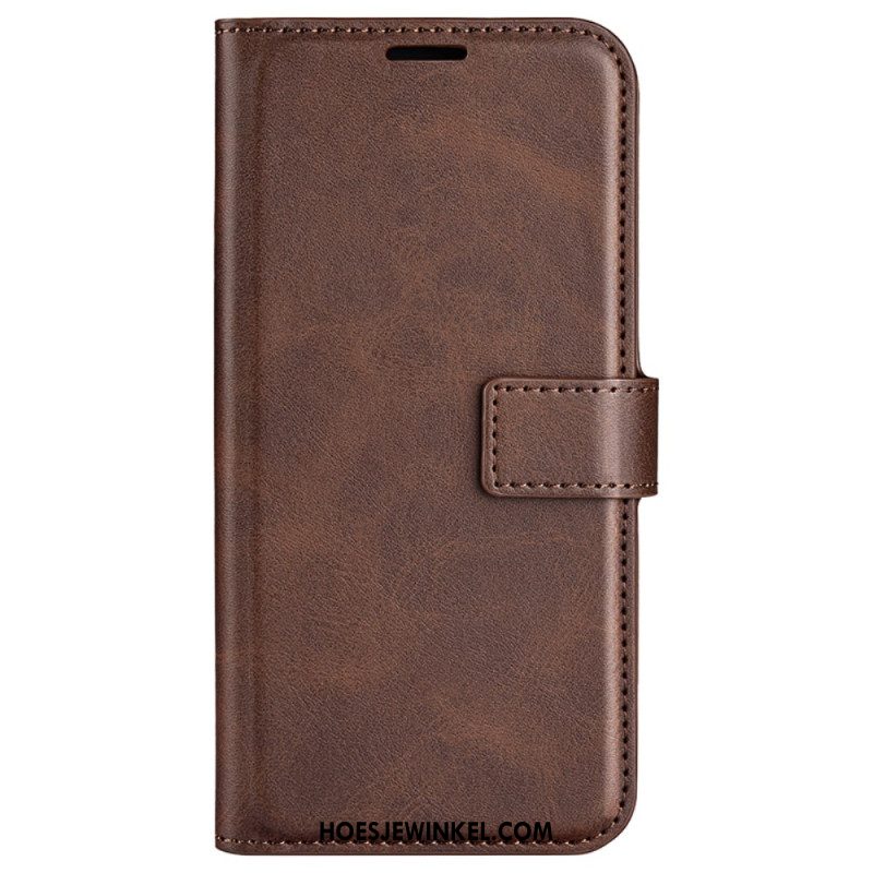 Folio-hoesje Samsung Galaxy S24 5g Ledereffect
