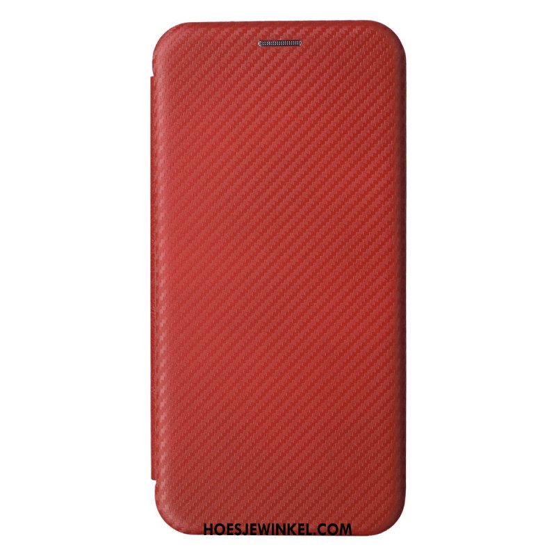 Folio-hoesje Samsung Galaxy S24 5g Telefoonhoesje Koolstofvezel