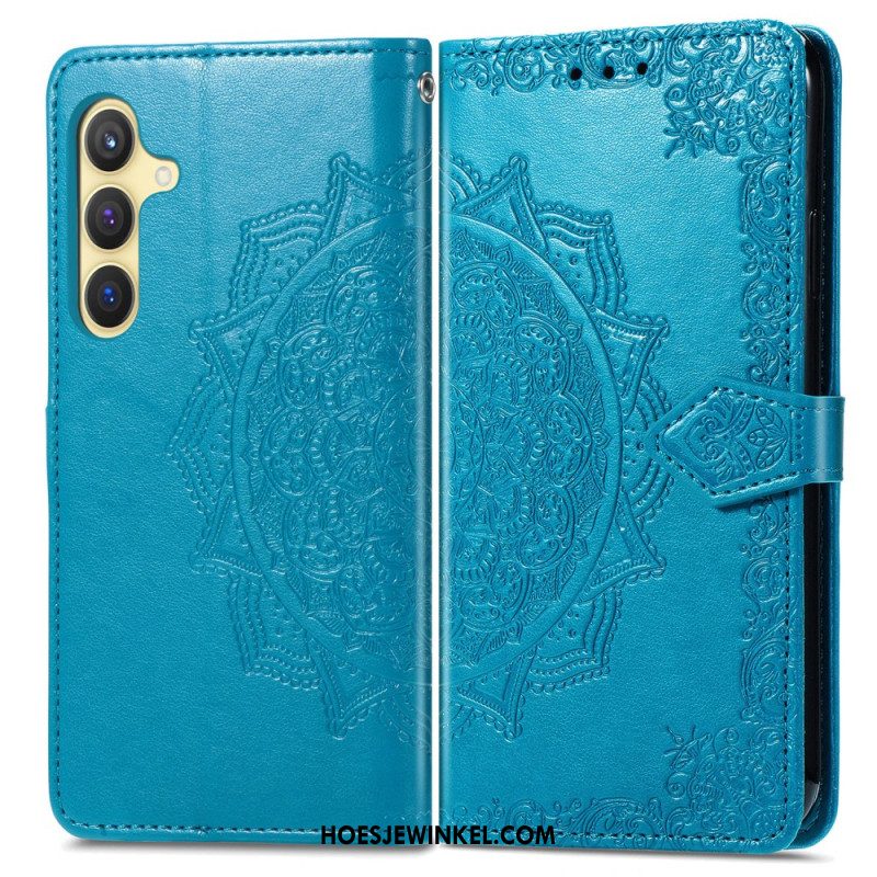 Folio-hoesje Samsung Galaxy S25 5g Barok Mandala Koord