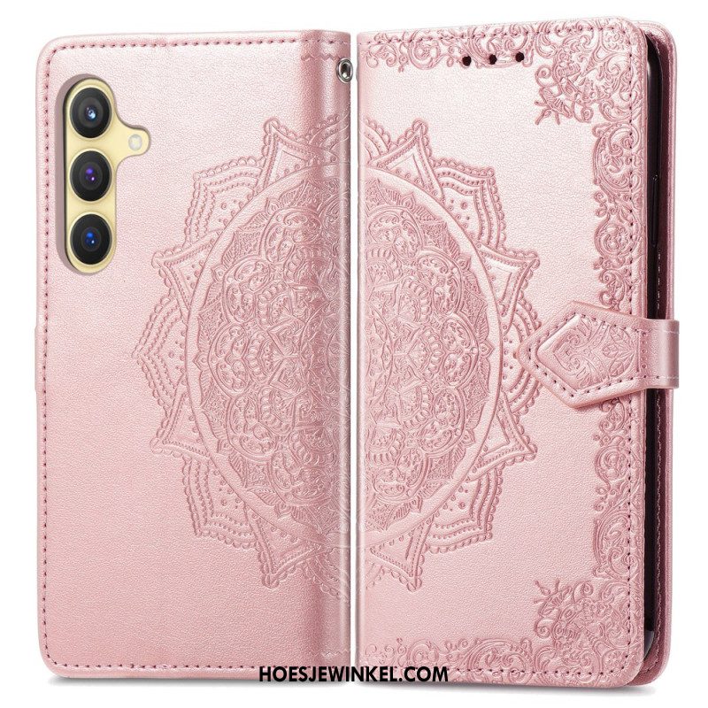 Folio-hoesje Samsung Galaxy S25 5g Barok Mandala Koord