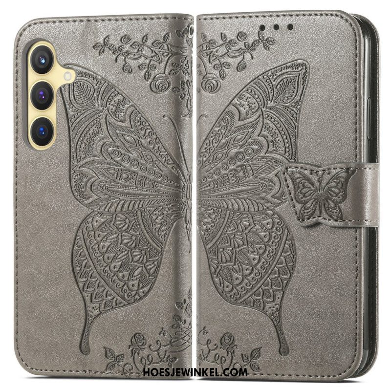 Folio-hoesje Samsung Galaxy S25 5g Barokke Vlinder