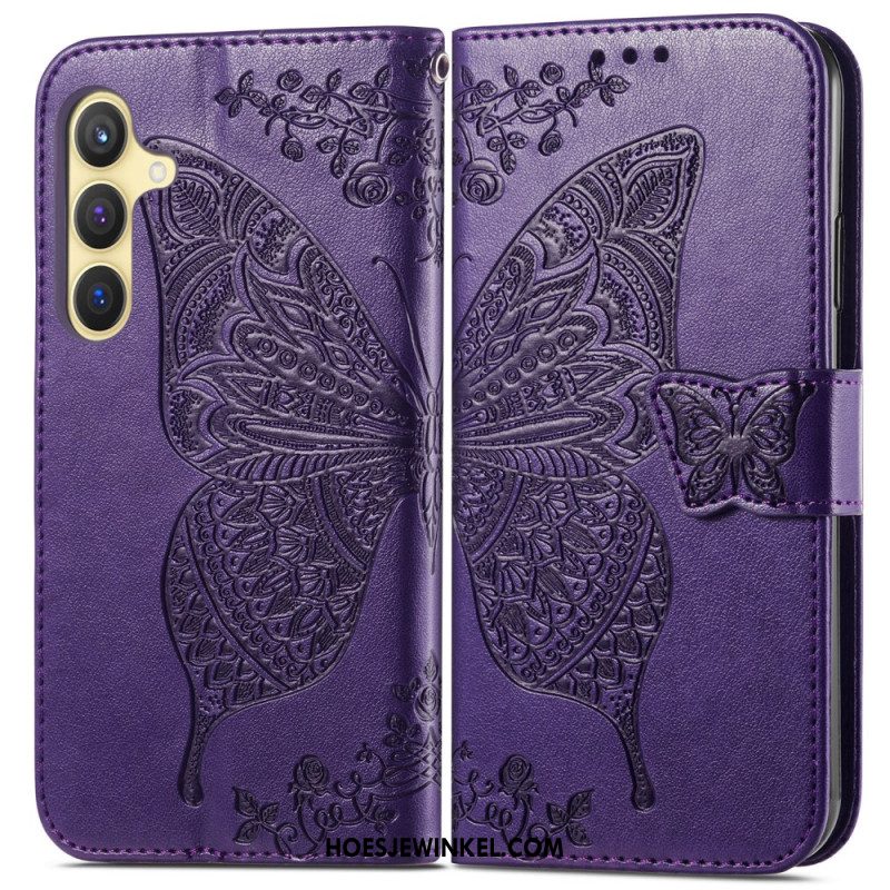 Folio-hoesje Samsung Galaxy S25 5g Barokke Vlinder