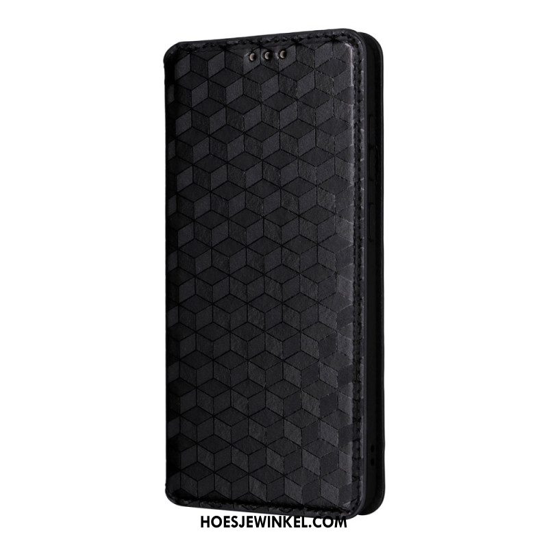 Folio-hoesje Samsung Galaxy S25 5g Edge 3d-kubussen Bescherming Hoesje