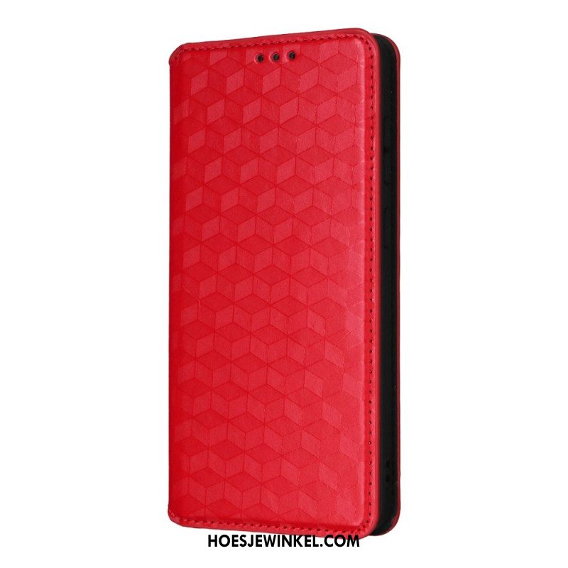 Folio-hoesje Samsung Galaxy S25 5g Edge 3d-kubussen Bescherming Hoesje