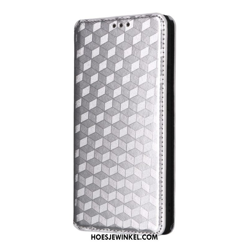 Folio-hoesje Samsung Galaxy S25 5g Edge 3d-kubussen Bescherming Hoesje
