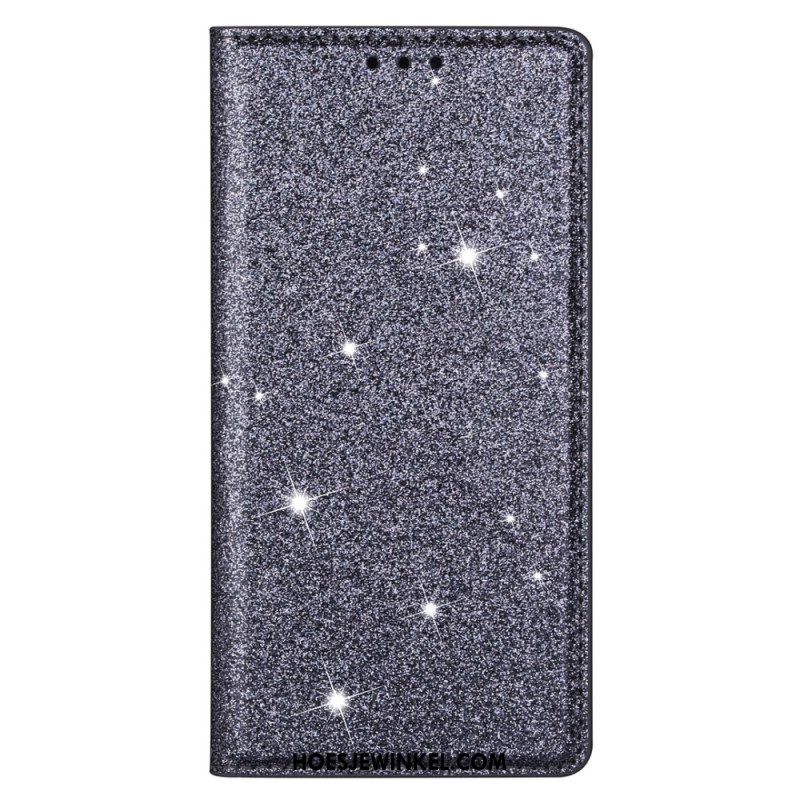 Folio-hoesje Samsung Galaxy S25 5g Edge Telefoonhoesje Pailletten